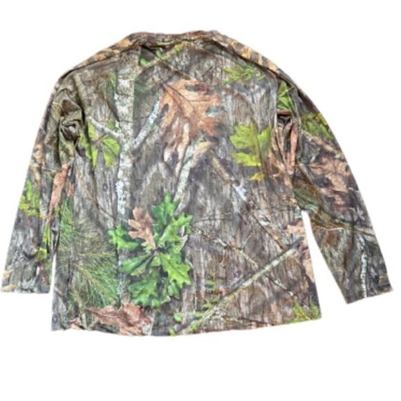 Mossy Oaks No Fly Zone Camouflage Long sleeve shirt, Insect Repellent Size XL - Picture 4 of 8